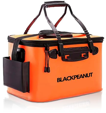 Blackpeanut - Fiskebete, olika storlekar och färger, robusta fiskeföremål, håll ditt bete levande längre, fiskehink för fiskare (30 L, orange)