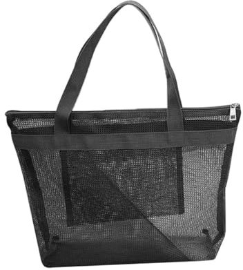 Beavorty 4stücke Große Kapazität Mesh-duschtasche Für Tragbare Waschbeutel Für Shampoo Und Toilettenartikel Für Fitness Schwimmbad Und Schwarz