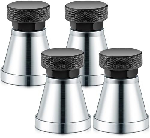 Gisafai 4 Pcs Adjustable Screw Jack Range 2.63 to 3.93 Post Machinist Jack Heavy Duty Screw Jack Stands with 5 Tons Capacity for Large Milling Drilling Machines Leveling Work Die Processing