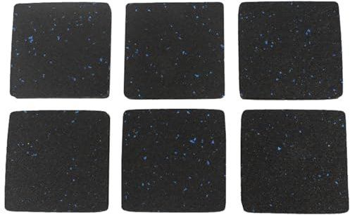 Laufband Matte Stobdämpfende, Schalldammend Bodenschutzmatte Für Fitnessgeräte, Schalldammend Reißfest Comfort Rutschfest Schützen Sie Den Boden Kompatibel Mit Allen F(Size:Thickness 2cm,Color:6pcs)