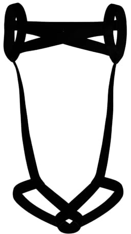 BDSMYOU Sexy Unterwäsche Herren Nylon Brustgeschirr & Penisring Peniskäfig | Stretch Punk Body Brust Harness Männer Gay Körper Schenkel Bondage BDSMs Dessous Fetisch Sexy Sklave Bandage Kostüme