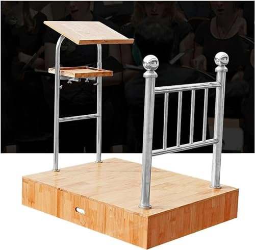 Podiumständer aus Massivholz, neigbar, Tischplatte, Rednerpult, Kirche, Kanzeln, Chor, Bühne, Schule, Klassenzimmer, Podium