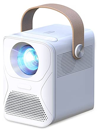 Projecteur 1080P Full Mini Projecteur pour Maison ET30 Théâtre 4K Viedo Beamer Portable Led pour Smartphone (Taille : batterie Android) (One Color Android) petit cadeau