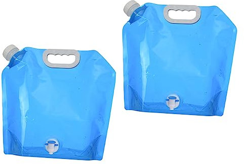 FUNOMOCYA 2stücke Faltbare Wasserbeutel Wasserdichte Outdoor Tragebeutel Für Camping Und Reisen Leicht Und Tragbar Mit Praktischem Verschluss Und Einfachem Wasserzugang