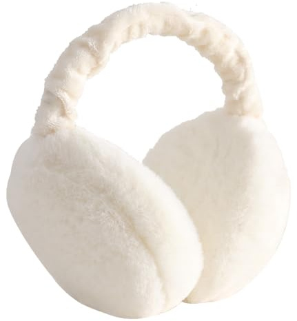 IHCEMIH Ohrenschützer Damen Ohrenschützer Winterzubehör Flauschig Plüsch Faltbar Erwachsene Outdoor Thermo-Ohrenwärmer Skifahren Laufen Ohren Schutz vor Wind Kalt Modisches für Mädchen Herren