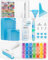 ARTDOT 58 Stück Diamond Painting Zubehör Starter Set, komplettierte Werkzeuge mit Aufbewahrung,Stift,Versiegelungs,Trennpapier,Schiffchen für Diamond Painting Erwachsene, als Geschenk für Anfänger