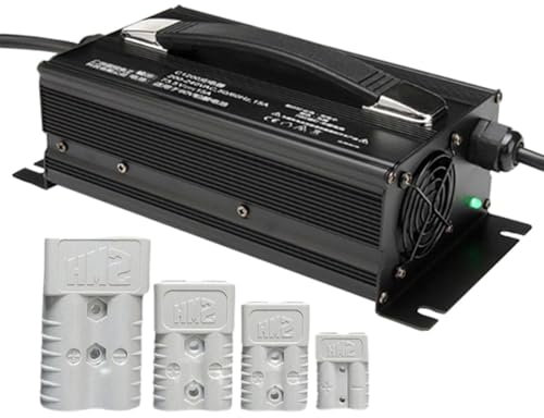 SFKLYU Chargeur Batterie Chariot Élévateur 36 V 25 a Chargeur Batterie Chariot Golf Intelligent avec Prise Anderson 50 A/120 A/175 A/350 a Transpalette Électrique,120A