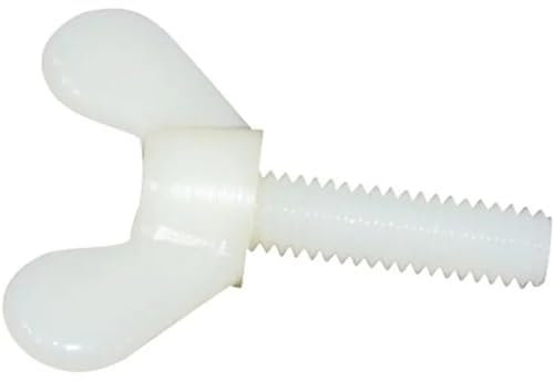 GSCLZ 50-teiliges M5-M6-Nylon-Schmetterlingsschrauben-Set, Flügelmuttern, Klauenschraube, isolierte Daumenschrauben aus Kunststoff(M5)