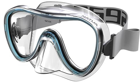 SEAC Natua, Maschera per Snorkeling e Immersioni Monolente in Silicone