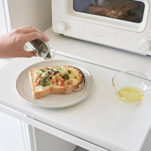 Organizador de Cocina con Cajón Deslizante, Soporte para Microondas de Acero al Carbono con Cajón y Estante para Más Almacenaje, Organizador Multifuncional de Cocina