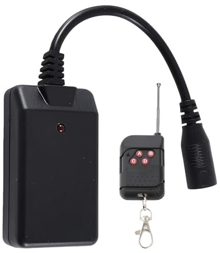 GOMETY 2.5 m Fog Machine Remote Control Replacement 3-Pin Controller, 4-Button, Up to 11 Feet, Universal, Black, Controller for One Fog Machine, Stage Lighting Accessories for 400W, 900W