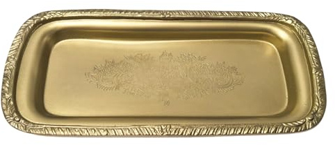 Wavedolphin® Plateau,en Laiton au Design Vintage,Plateau Decoratif