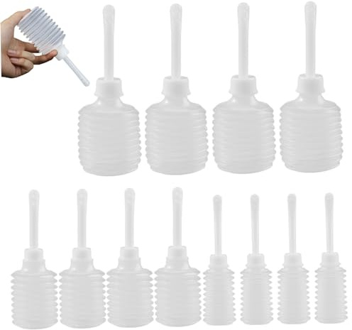 Einweg -Duschenflaschen für Frauen, 12pcs 50ml 150 ml 180 ml Einlauf -Dusche -Applikatorflasche, vaginaler Anal Applikator für Frauen Männer