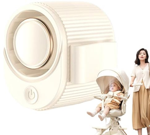 Uhngw Ventilador De Mano, Ventilador Recargable Portátil, Sin Aspas, 3 Velocidades Ajustables, Batería 1200mAh para Actividades al Aire Libre, Camping, Senderismo y Playa