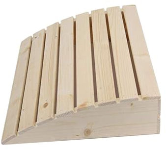 Sosoport Holz Kopfstützenkissen Saunazubehör Für Dampfbad Ergonomisch Geformt Langlebiges Saunakissen Für Zuhause Komfortable Kopfstütze Für Saunaräume