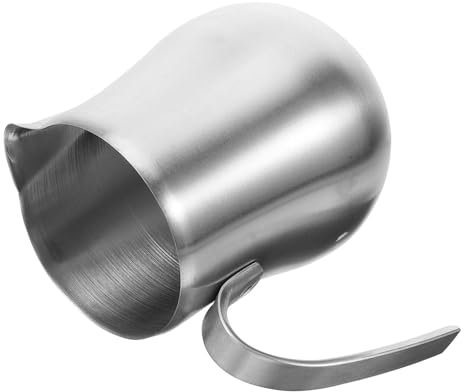 SMASOLO Jarra De Espresso De Acero Inoxidable Con Asa Para Espumar Leche Cafetería