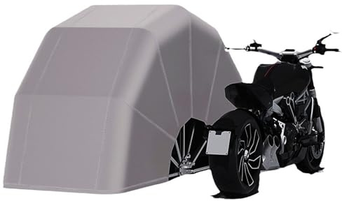 Asiwnshw Toldo para Motocicleta semiautomático, móvil, retráctil hidráulico, para Exteriores, Impermeable, para Bicicletas, ciclos y leña, Color Gris(8.5x4.3x5.3FT)