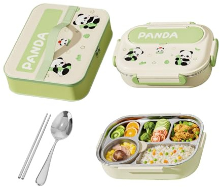 Set Portapranzo Per Bambini, Contenitori Per Il Pranzo In Cartone Animato Con Scatola Isolata, Contenitori Porta Snack Con Utensili Per Ufficio, Scuola, Ragazze, Ragazzi, Uomini, Donne, Campeggio, Via