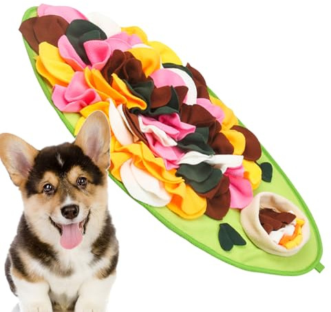 Tappetino Annusare per Cani - Base Divertente per Pet Slow Feeder da Foraggiamento | Tappeto Per Cani Ricerca Cibo Mangiare Lento | per di Taglia Media e Grande Utilizzo in Casa Esterno e in Viag