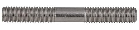 Pernos de varilla roscada doble, Tamaños múltiples de plata roscados del extremo doble los pernos prisioneros M3-M6 acero inoxidable 304(M5x200)