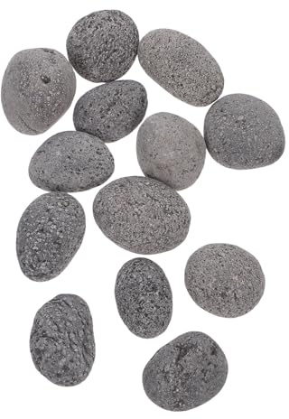 IMUSINICE Rocce Vulcaniche per Braciere e Barbecue a Gas, Pietre Laviche Riutilizzabili 3-5 CM per Uso Esterno e Stufa da Patio