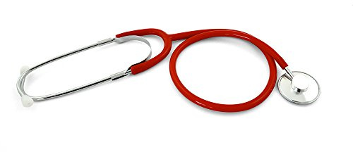 Teqler Flachkopf-Stethoskop T-401125RT, rot