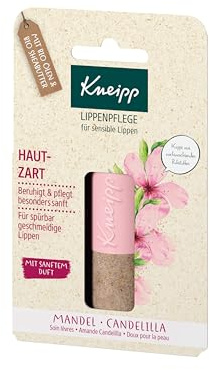 Kneipp Lippenpflege Hautzart - 100% natürlicher Lippenbalsam mit hochwertigem Mandelöl - 1 Stück