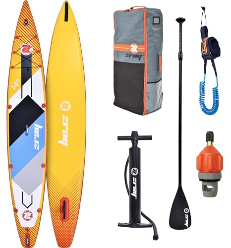 ZRAY SUP Racing R2 Pro Rapid Stand Up Paddle Board 426x71x15 cm Komplettset orange