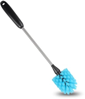 Brosse Bouteille,38 cm de Long, Brosse De Nettoyage pour Bouteille, Goupillon Bouteille Adaptées aux Tasses, Verres à vin, Thermos, Biberons, Brosses de Nettoyage pour la Cuisine, Bleu
