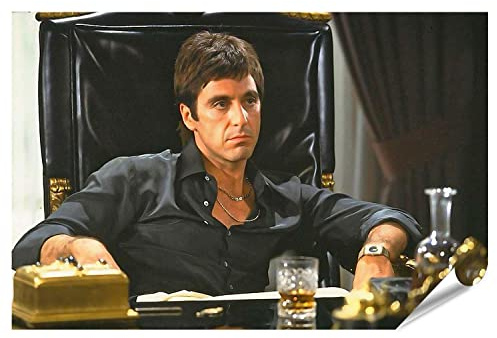 islandburner XXL Bild Poster Pacino Scarface Tony Montana Kult Gangster Movie Film Ikone Premium Bilder Fotodruck