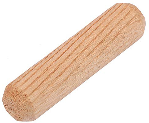 Alvinlite Lot de 100 goupilles en bois cannelées avec extrémités biseautées effilées pour porte de meuble et projets artistiques