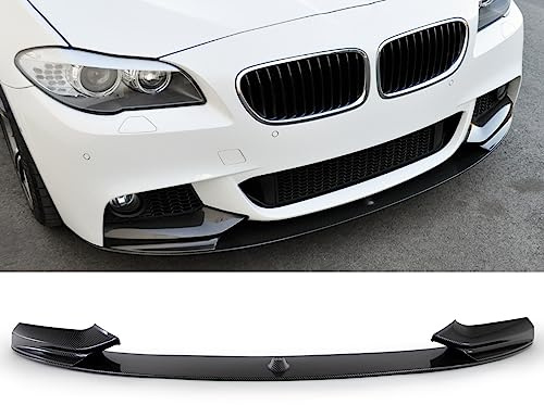 Sport-Performance Frontspoiler 3-teilig Lippe Carbon Glanz kompatibel für BMW 5er F10 F11 M-Paket DM Autoteile 2-1475