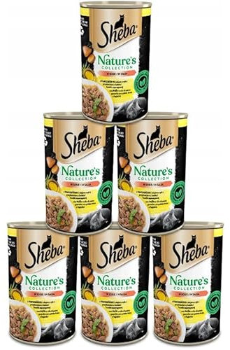 Sheba Katzenfutter Nassfutter Nature's Collection in Sauce mit Huhn und Fischöl, garniert mit Süsskartoffel und grünen Bohnen Feine Vielfalt 6 Dosen (6 x 400g)