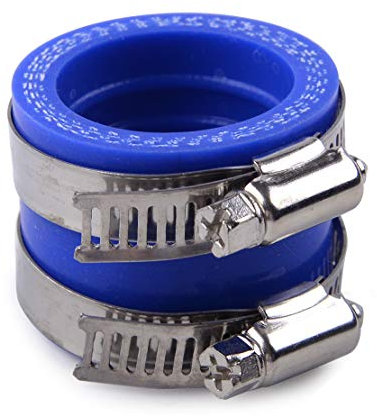 28mm 30mm Blu/Rosso Gomma Carb Ingresso Collettore Tubo di Aspirazione Adattatore Manicotto di Avvio Interfaccia for Carburatore Moto (Color : Blauw)