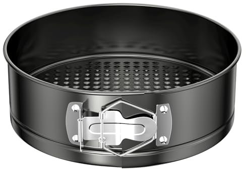 Relota Tortiera 20 cm Rotonda, Teglia Torta da Forno, Tortiera Apribile, Stampo Torta, Cheesecake Stampo, Stampi per Dolci, Stampo a Cerniera Acciaio, Teglie per Torte con Rivestimento Antiaderente