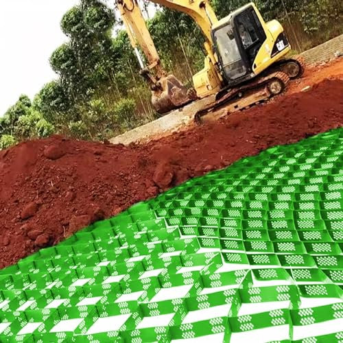 Kiesgitter Kunststoff-Bodenpflastersteine ​​für Auffahrten Mit Geogitter Für Den Landschaftsbau, Skalierbare Geogitter-Kiesstabilisierung Für Untergrundarbeiten/Böschungsstützmauern, Wabenstabilisieru