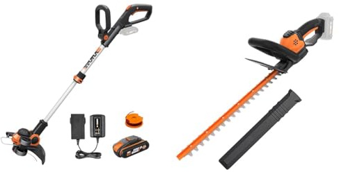 WORX - Pack Petits Prix Jardin - Coupe-Bordures + Taille-Haies sans Fil 20V (WG163E.1 + WG261E.9)