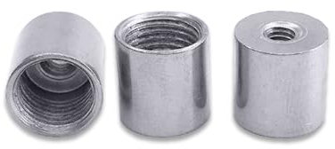 2 Stück runde Innengewinde M10 x 1 auf Innengewinde M8 M6 M4 Adaptermutter Schraube mit variablem Durchmesser Feingewinde (Size : Silver (Color), Color : M10x1 to M8x1)