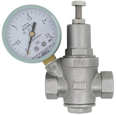 Druckminderer Wasser Einstellbares Druckminderventil – 1/2 3/4 1 1-1/4 1-1/2 2 Zoll – bleifreier Edelstahl – Wasserdruckregelventil (Size : DN40)