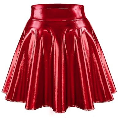 Bridesmay Gonna corta da donna, estiva, in stile skater, anime, rock, XL