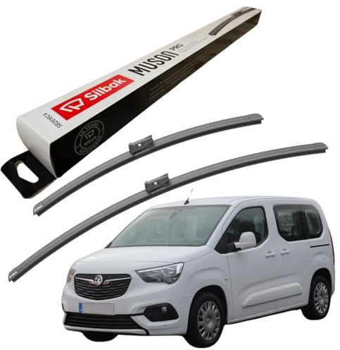 Silbak Windscreen Wipers, fits for VAUXHALL COMBO (2018 ONWARDS) Front Wiper Blades, 600mm/430mm