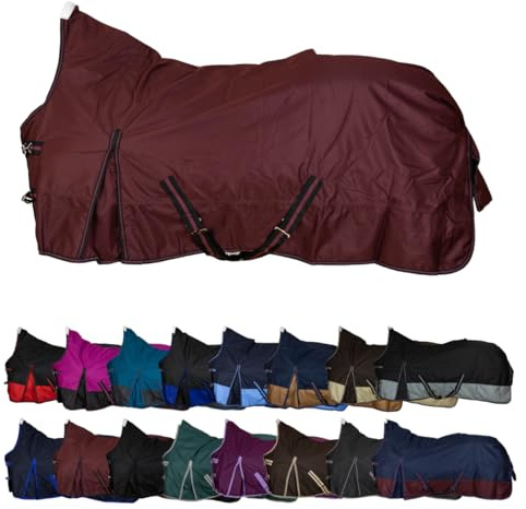 RL24 - Weidedecke High Neck Basicline 600D Weinrot 135cm (Fleece)