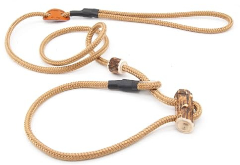 Retriever-Leine/Moxonleine Sporty-Style | robuste Hundeleine aus Tau mit Klemme & Halsbandfunktion | 6mm – besonders griffig & wetterfest | Training, Alltag & Dummyarbeit