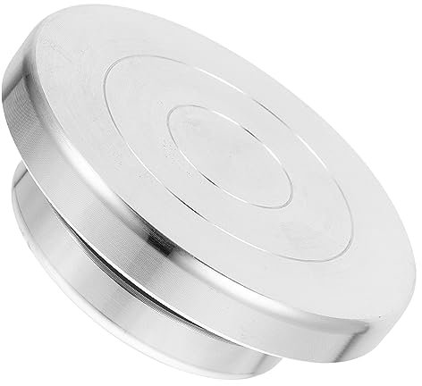CIMAXIC 360grado Piatto Girevole Alluminio per Decorazioni Torte Utensile per Ceramica e Resistente e Facile da