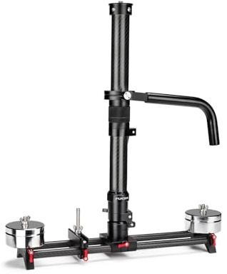 FLYCAM GX-6000 Gimbal Support / Monopod Sled for Vest/Arm Camera Stabilizer System 18-32'' Telescopic Height Range Includes Articulating Arm, Counterweights & Accessory Mounts (FLCM-GX-6000)