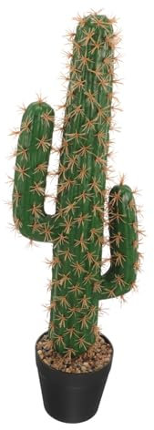 Yardenfun Cactus Artificial con Maceta Planta Suculenta Falsa Realista para Decoración Interior y Exterior Ornamento De Bonsái Planta Artificial Mantenimiento para Salón y Jardín