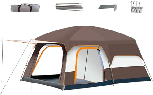 Familien-Campingzelt | Outdoor-Camping-Unterschlupf – winddichter Hüttenschutz für Outdoor-Rucksacktouren, Picknick, Hinterhof, , Wandern, Reisen, Trekking, Wanderweg, Erkundung, Bergsteigen