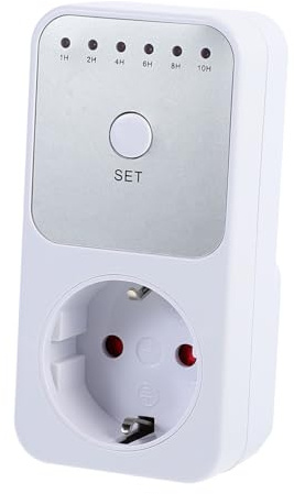 TEHAUX Prise Programmable Heures avec Arrêt Automatique Minuteur Mécanique pour Appareils Électriques et Décorations Saisonnières