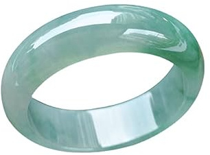 ZGBQHQN Ice Seed Yang Green Light Green Lavender Spring with Color Myanmar Jade Bracelet(56-57mm)