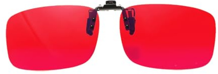 FANKIE Blaulichtfilter Brille - Rote Schlafbrille - Reduziert Augendruck und starke Lichtreize, verbessert den Schlaf für Damen Herren (Aufsteckbar)